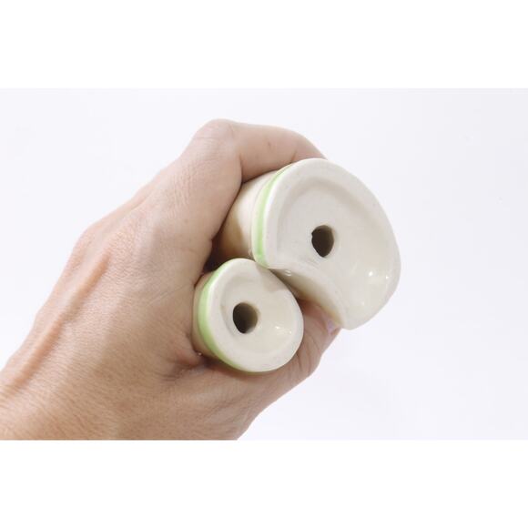 Salt and Pepper Shakers Boxer Dog and Puppy, Bulldog, 4", Figurines, Ceramic - Picture 3 of 4